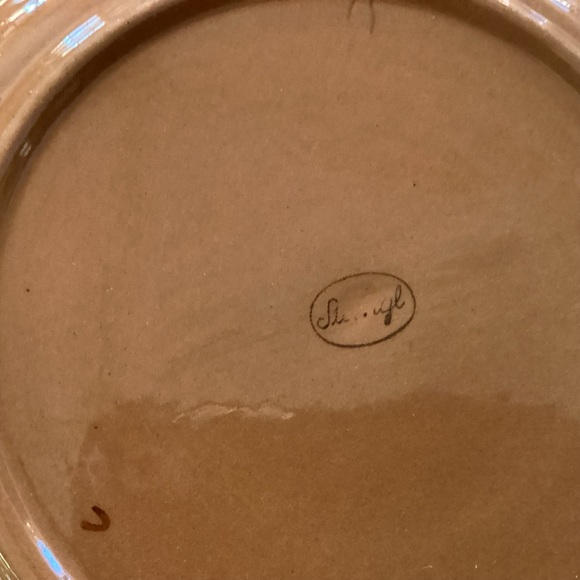 2 pc. Stangl pottery plate and tab handle bowl - Picture 5 of 6